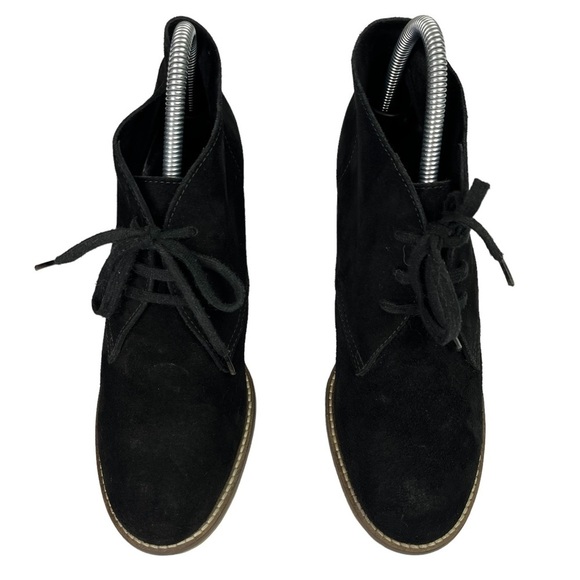 J. Crew Macalister High Heel Suede Ankle Booties Womens Black Size 9 - Picture 4 of 11